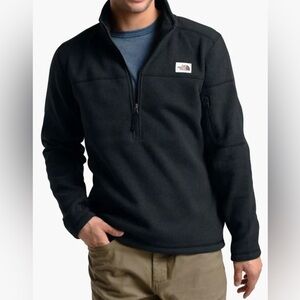 The North Face | Gordon Lyons Quarter-Zip Fleece Pullover | Black Men's Medium